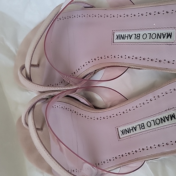 Manolo Blahnik Pink Susina Sandals - Picture 4 of 11